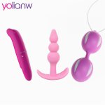3Pcs/set Mini dildo Vibrator For Beginners Small Bullet Clitoral Stimulation Vibrating Egg Adult Sex Toys For Women Sex Products