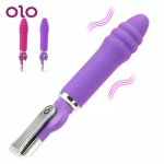 OLO Threaded Vibrator Sex Toys for Women Silicone 20 Frequency Dildo Vibrator Clitoris Stimulator G-spot Massager USB Charging