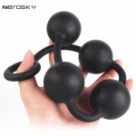 Zerosky, Silicone Big Anal Beads Butt Plug Dilatador Anal Balls Expander Vibrant Anal Plug Sex Toys for Women Men Zerosky