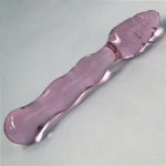 170*32mm Pink Glass Anal Plug Sex Tools For Females Massage  Masturbation Butt Plug Stimulate Sex Toys For Women Erotic .
