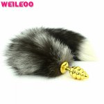 tail anal fox tail plug butt plug anal glue toys for adults booty sex toy