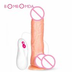 Heating Dildo Vibrators Vaginal Telescopic G Spot Massager Clitoris Stimulate Sex Products Sex Toys for Women Female Masturbator