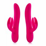 Wowyes, 2017 100% Silicone 360 Rotation Vibration Clitoral G-spot Stimulating Rabbit Vibrators 5 Speed Function Sex Toys for Women