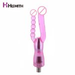 Hismith Double head anal dildo 3XLR Connector for Automatic sex machine Accessories Mini Love machines vaginal anus Sex Toy