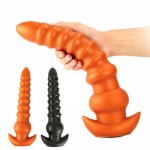 Liquid Silicone Anal Plug Beads Huge Dildo Sex Toys Masturbator For Women Men Prostate Massager Anus Dilator  Vagina Stimulator