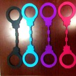 Sex Game Handcuffs Restraints Bondage Tools Handcuffs Soft Silicone Comfortable Flirting Products Beginners BDSM Sex Toys