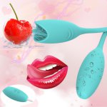 Tongue Licking Vibrator Anal Vibrator  Dual Heads Vibrator litoris Stimulator Rechargeable Sex Toys 7 Frequency Vibrating Eggs