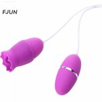 USB charging tongue Vibrator Shrinking breast suck and double jump egg female tongue electric masturbation massager sex toys
