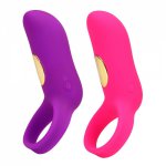 Ikoky, IKOKY Ring 10 Speed Vibrating Delay Ejaculation Clitoris Stimulator Sex Toys for Men Adult Sex Toys Vibrator
