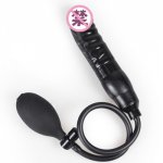DN004/Female's Sex Products Unisex Toys Inflatable Butt Plug  Anus Black Sex Vagina Masturbation Dildo Shaped Anal Plug