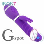 Ikoky, IKOKY Rabbit vibrator Sex toys for Women Realistic Dildo Vibrator Clitoral Stimulator G Spot Vibrator 12 Speeds