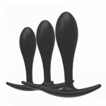 silicone anal plug sets butt plugs anal dildo sex toys for men/women beginner unisex sexy 3 sizes anal erotic  trainner massager