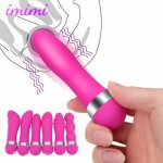 Multi-speed Mini Magic Wand Vibrator & Anal Plug G-Spot Vibration Dildo Masturbation Clit Massager Adult Sex Toys For Women Men