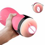 Masturbator Cup Silicone Masturbation Sucking Cup Sex Shop Real Sex Toys Artificial Pussy 3D Realistic Vagina Adult Male for Men