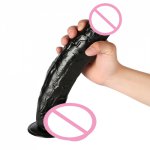 New Giant Black Dildo, Brand New TPR Realistic 31cm long 6cm Thick Big Female Masturbation Dildo, Adult Sex Toys for Women