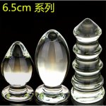 Sex Toys Anal Butt Plug Large Size Series Crystal Glass Anal Sex Products