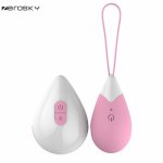 Zerosky, Wireless Remote Control Vibrating Silicone Vibrator Egg Sex Toys for Women USB charge Massage Ball Adult Sex Toys Zerosky