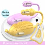 Wireless Remote Control Couple Vibrator U 12 Speeds G Spot and Clitoral Massager Dual Motors Sex Toys for Woman Vibrating Egg