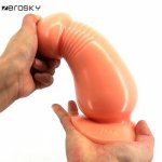 Zerosky, Super Big Fake Butt Dildo Sucker Cup Silicone Vibrator Huge Anal Plug Dildo Soft Medical Sex Toys for Women Zerosky