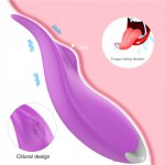 Vibrating Panties 9 Speed Wearable Panty Vibrator Vibrating Licking Clitoris G Spot Stimulator Sex toy for Woman Tongue Vibrator