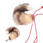 Fox, Fanala Drop Shipping 19.88'' Real Fox Tail Anal Plug Metal Butt Plug Tail Couple Sex Game Erotic Animal Sex Toy Role Play