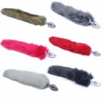 Fox, 6 colors fox tail anal plug, Stainess steel anal beads erotic anal toys for woman, Butt plugs gay anal sex toys adult buttplugs.