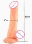 Realistic Dildo Suction Cup Flesh Fake Penis Artificial Dick Sex Toys For Women Lesbian Masturbate Anal Stopper Expansion