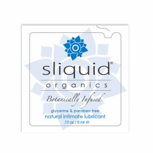 Wodny lubrykant z aloesem - Sliquid Organics Natural Lubricant Pillow 5 ml SASZETKA