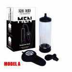 Male Free shipping Electric Penis Vacuum Pump Stretcher Automatic Stallion Gauge Enlarger Enhancer toys 