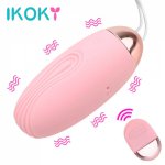 Ikoky, IKOKY 10 Frequency Jump Egg Vibrator G-spot Vibrators Sex Toys For Women Wireless Remote Control Clitoris Stimulate