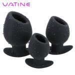 VATINE Sex Toys For Women Men Anal Plug Sex Tools For Couples Hollow Silicone Enema Anal Dilator Butt Plug Vagina Speculum
