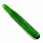 Crystal Green Glass Dildo Penis G-Spot Clitoral Masturbation Anal Butt Plug Sex Toy