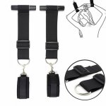 BDSM Bondage Restraints SM Adults Game Black Nylon Ankle Cuffs Handcuffs  Exotic Accessories Erotic Sex Toy For Woman Adult Shop