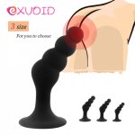 EXVOID Butt Plug for Beginner Anal Plug Sex Toys for Women Men Gay Anal Beads 4 Balls Prostate Massager Silicone Anus Dilator