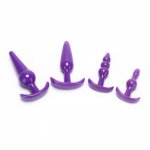 4PCS/1PCS Butt Plug Anal Dildo Erotic Anal Toys Prostate Massager Adult Gay Silicone Anal Plug Beads Woman Men Sex Toys
