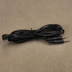 Black Electro Shock Accessory Cable For Penis Ring Anal Plug, 2 Needles Point Electro Sex Kit Parts Wire Medical Sex Products