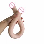 57*4cm super huge double dildo big dick soft silicone penis female masturbation sex toys lesbian sex products for women