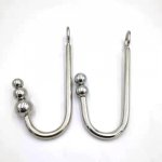 New Stainless Steel anal Hook metal anal butt plug, 3 balls/ beads Anal Toys for sexual Fetish adult games, Sex products