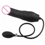 Silicone Anal Plug Inflatable Dildo Butt Stretcher Pump Expandable Massager Sex Toy for Women Men