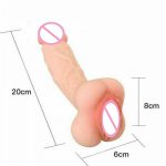 Realistic Vagina Huge Dildo Penis Enlarger Sleeve Pussy Fake Ass Men Masturbator Women Real Dildo for Couples gay Sex Toys