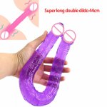 Soft Double Dildo Long Realistic Dildos Lesbian Vaginal Anal Plug Flexible Masturbation for Women Sex Toys