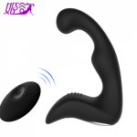 Male Anal Plug Prostate Massager with Remote Control Vibrator 9 Modes Butt Silicone Vibrating Adult Sex Toys for Men Masturbator