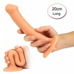 20cm Long Huge Realistic Dildo Silicone Penis Dong Big Anal Butt Plug for Women Man Sex Masturbation Lesbain Sex Toys Adult Toys
