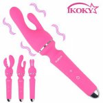 Ikoky, IKOKY Sex Toys for Women Clitoris Stimulator Magic Wand AV Vibrator Anal Vagina Massager Powerful Clit Vibrators USB Recharge