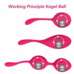 Kegel Balls Smart love Ball Vaginal Tighten Exercise Machine No Vibrator 3pcs Vaginal Geisha Ball Ben Wa ball Sex Toy for Woman