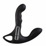 Soft Silicone Dual Head Plug Vibrating Prostate Massager G-Spot Orgasm Masturbation Anal Vibrator for Men Woman Anal Sex Toys A3