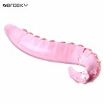Zerosky, 2017 New Pyrex Glass Anal Plug Artificial Penis Crystal Buttplug Prostate Massager Masturbate Sex Toys for Women Men Zerosky