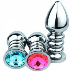 Ins, 11 color for choose Large size steel anal plug metal butt plug insert gay sex toys 005