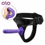 OLO Anal Vagina Massager Wearble Realistic Dildo Sex Toys For Woman Lesbian Strap-on Dildo Panties Silicone Big Dildo S/L