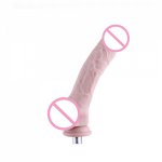 Hismith, HISMITH Silicone Dildo Attachment for Sex Machine 2 colors Length 25cm Diameter 5cm Odorless Health FDA Mark Sex Toy for Women